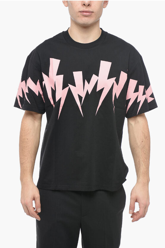スリム フィット ボルト クルーネック Tシャツ