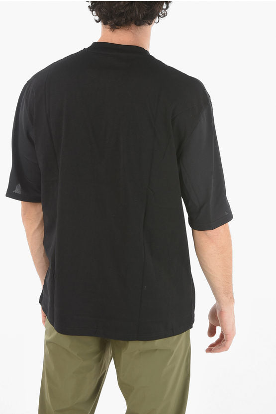 コントラスティング バンド ボルト バーシティ Tシャツ