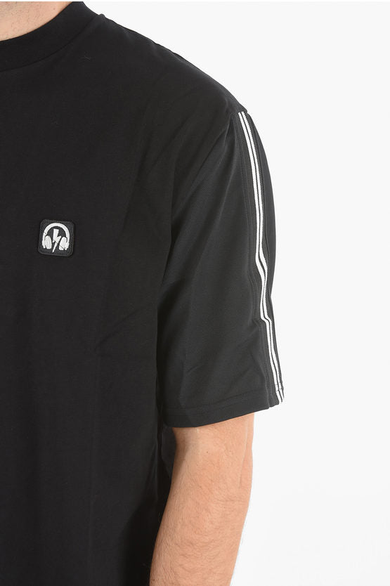 コントラスティング バンド ボルト バーシティ Tシャツ