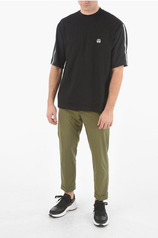 コントラスティング バンド ボルト バーシティ Tシャツ