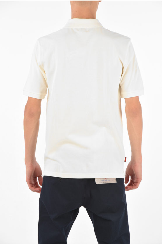 エンブロイダード ロゴ ポロ カラー Tシャツ