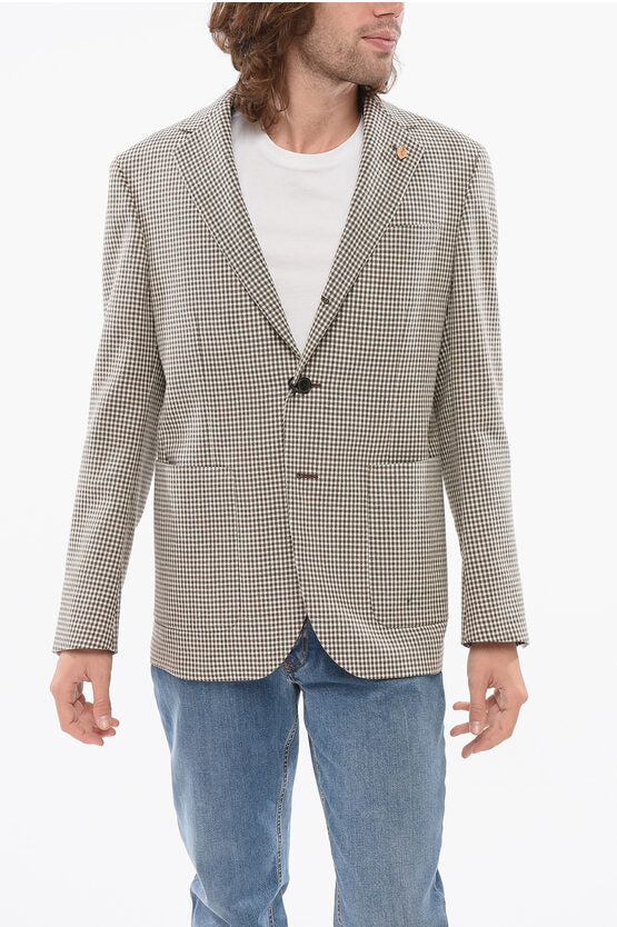 Corneliani/コルネリアーニ｜サークル 裏地なし チェック ウール