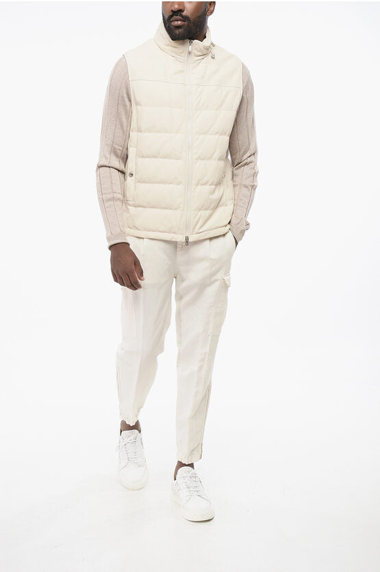 Brunello Cucinelli/ブルネロ クチネリ｜レザー ベスト ウィズ