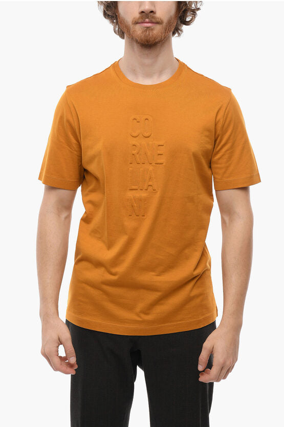 スタイル & フリーダム ID コットン Tシャツ ウィズ エンボス加工 ロゴ