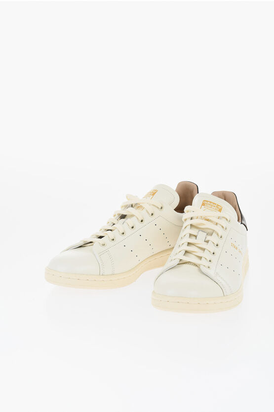 レザー STAN SMITH スタン スミス ローカット スニーカー ウィズ ゴールデン エフェクト ロゴ