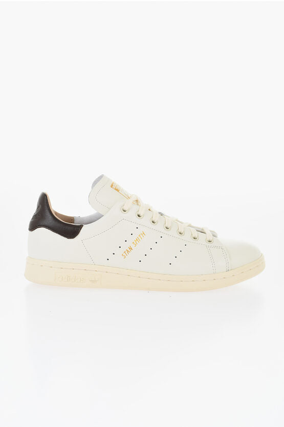 レザー STAN SMITH スタン スミス ローカット スニーカー ウィズ ゴールデン エフェクト ロゴ