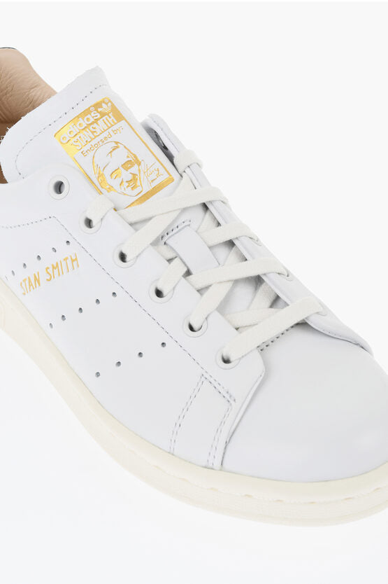 レザー STAN SMITH スタン スミス ローカット スニーカー ウィズ ゴールデン エフェクト ロゴ