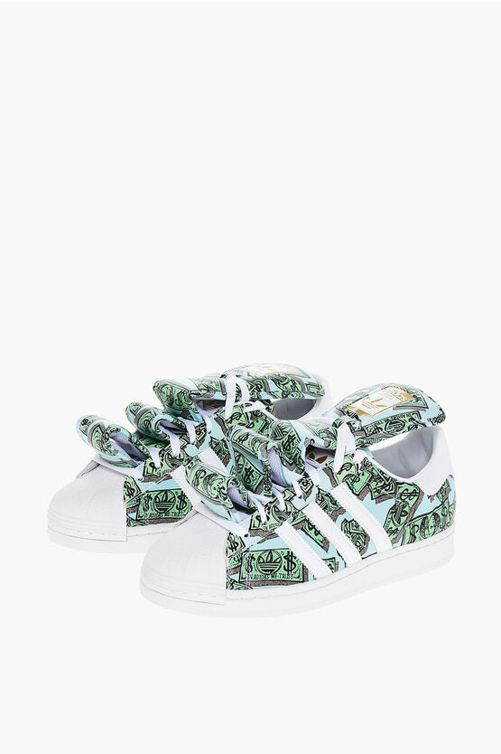 プリント レザー SUPERSTAR スーパースター ローカット スニーカー