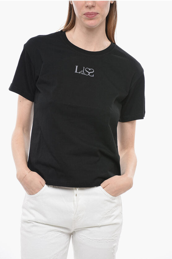 クルーネック コットン ユニセックス Tシャツ