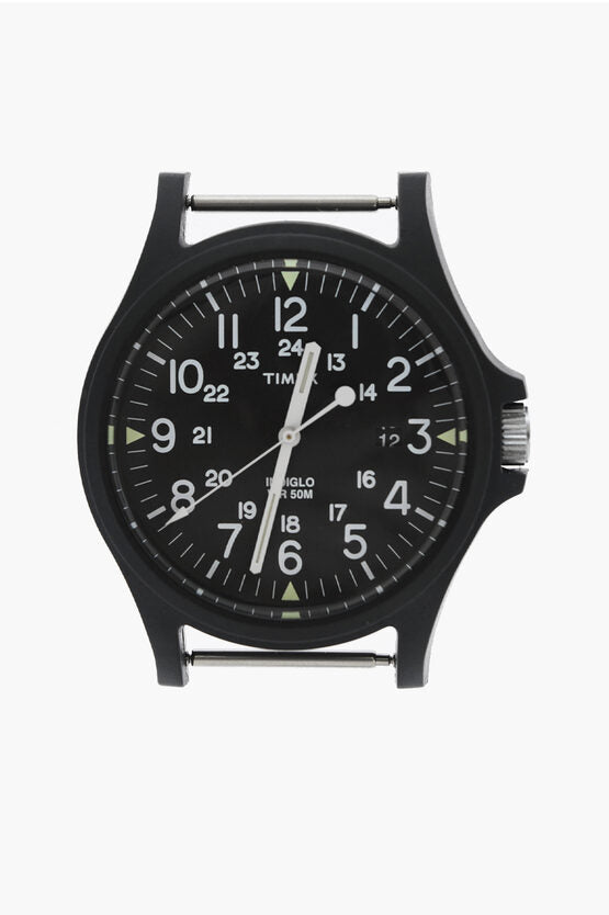 Steel ACADIA Analog Watch Dial 40mm